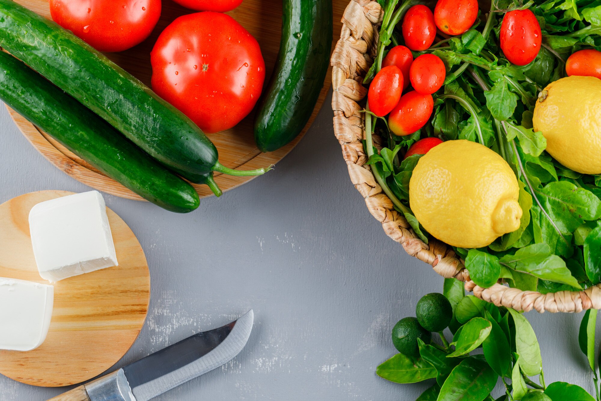 Ingredientes frescos y sin procesar